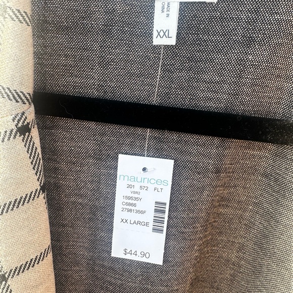 Maurices Black and Tan Checkered Coat - Picture 3 of 9